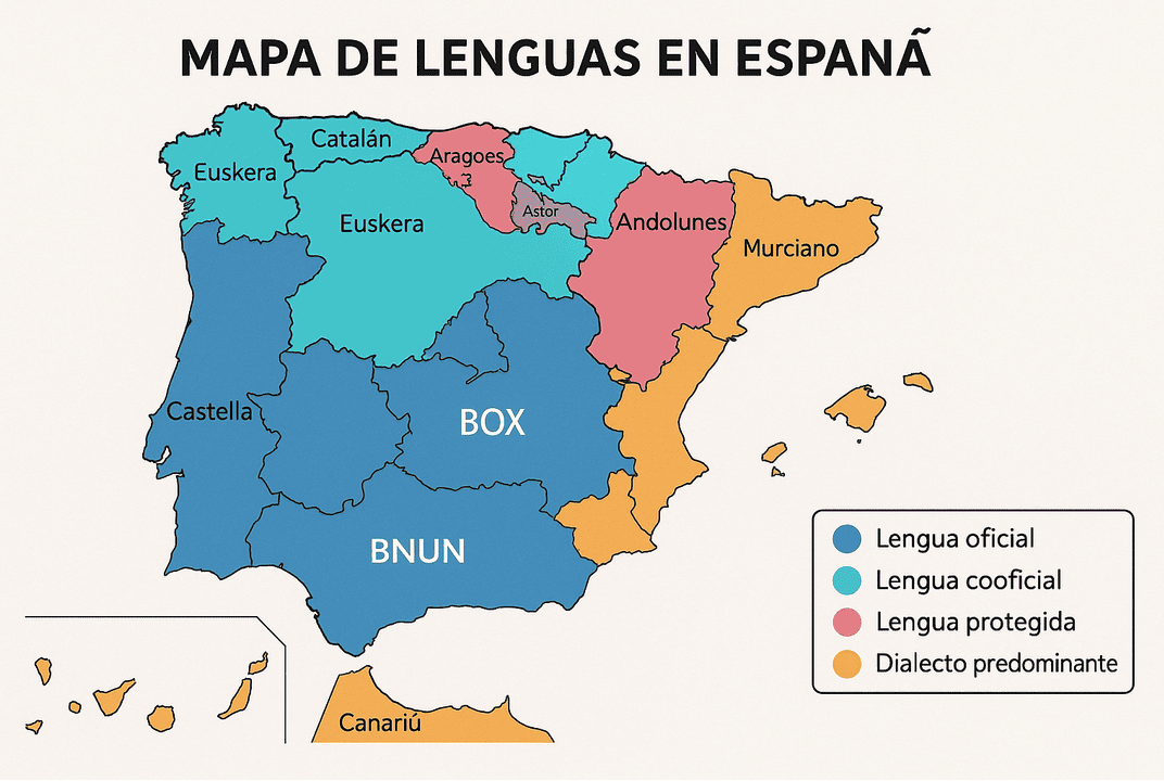 mapa de lenguas en España